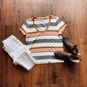 Madewell Striped Scoop Neck
